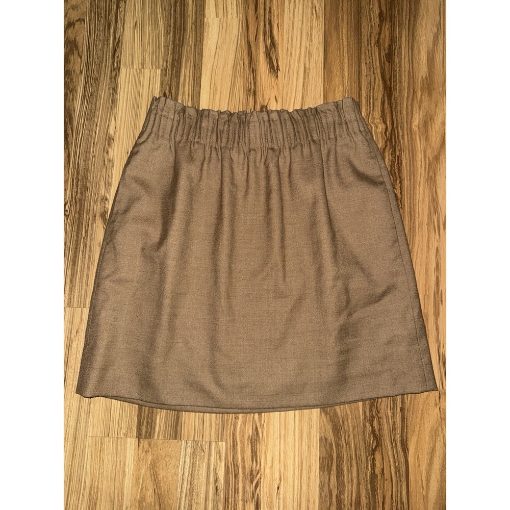J.Crew Women's Sz 2 Stretch A-Line Skirt Tan Brown